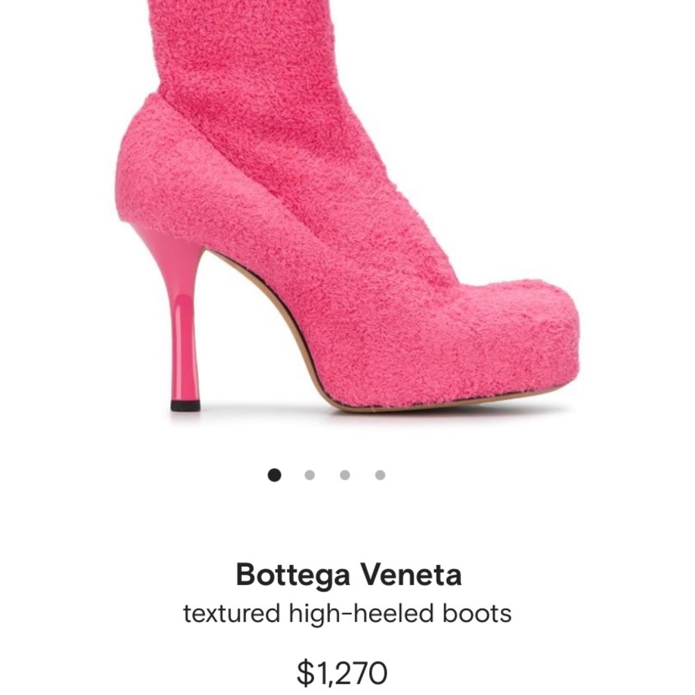 Bottega Veneta textured high-heeled boots